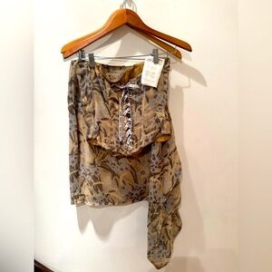 VINTAGE Chloe 2 piece bustier corset & asymmetrical skirt. Size 42. 
Circa 1999.